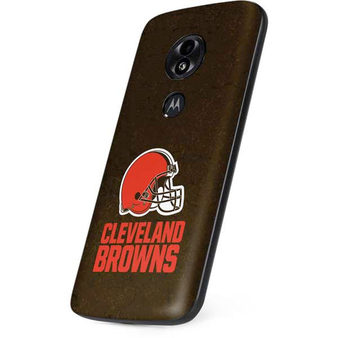 NFL Cleveland Browns Distressed Moto E5 Play Skin